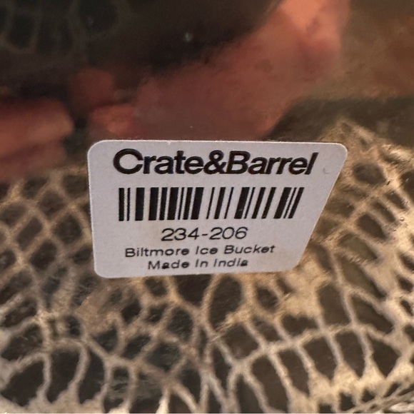 Crate&Barrel Biltmore Wine Cooler & Ice Bucket - Picture 6 of 7